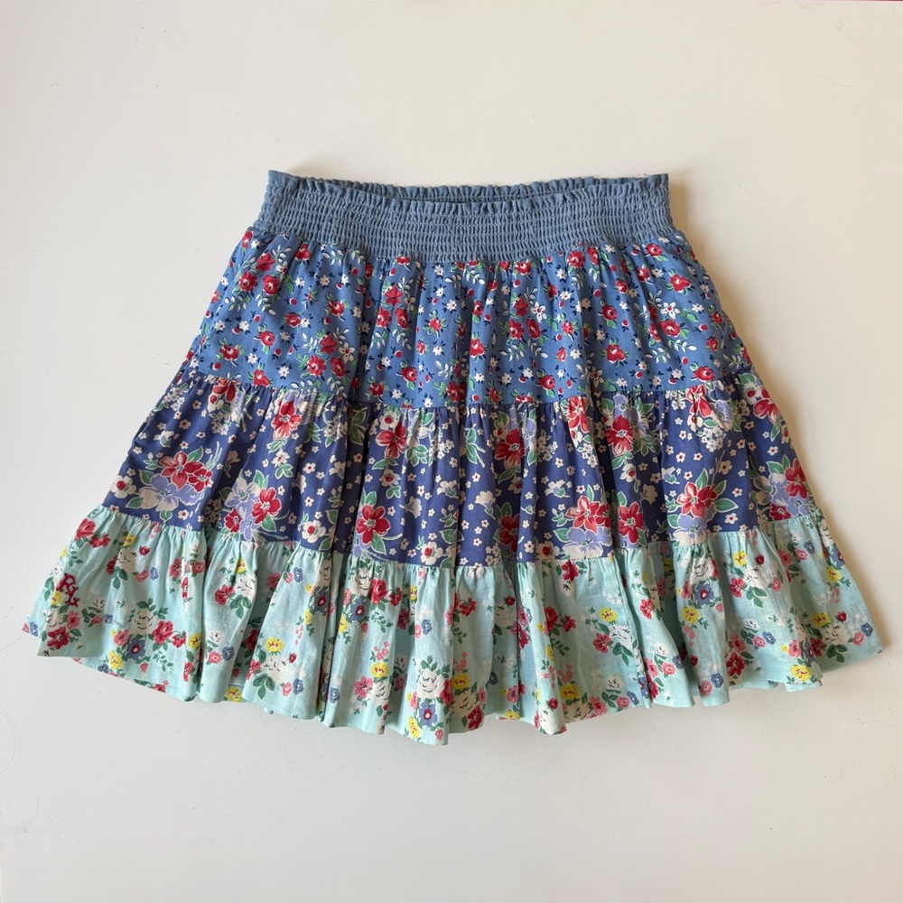 Ralph Lauren Polo Country Girl's Patchwork Floral Skirt - Size M (8-10)